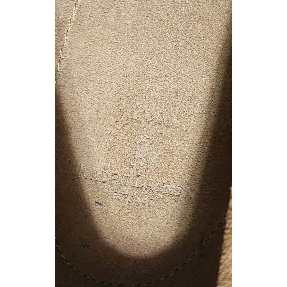 Polo Ralph Lauren Men's Blackley Tan Suede  Loafers Size 13 D